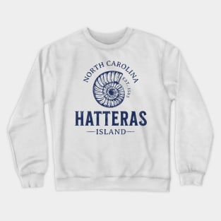 Hatteras Island, NC Summertime Vacationing Seashell Crewneck Sweatshirt